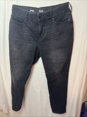 a.n.a Washed Black Skinny Jeans